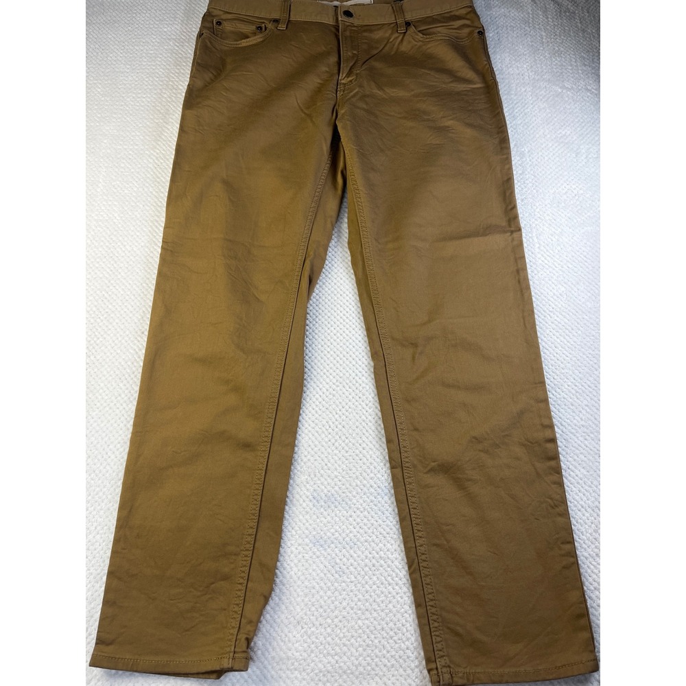 Banana Republic Travel Jean Slim Fit Mens 36x32 Tobacco Brown Stretch‎ Pants - Picture 2 of 9